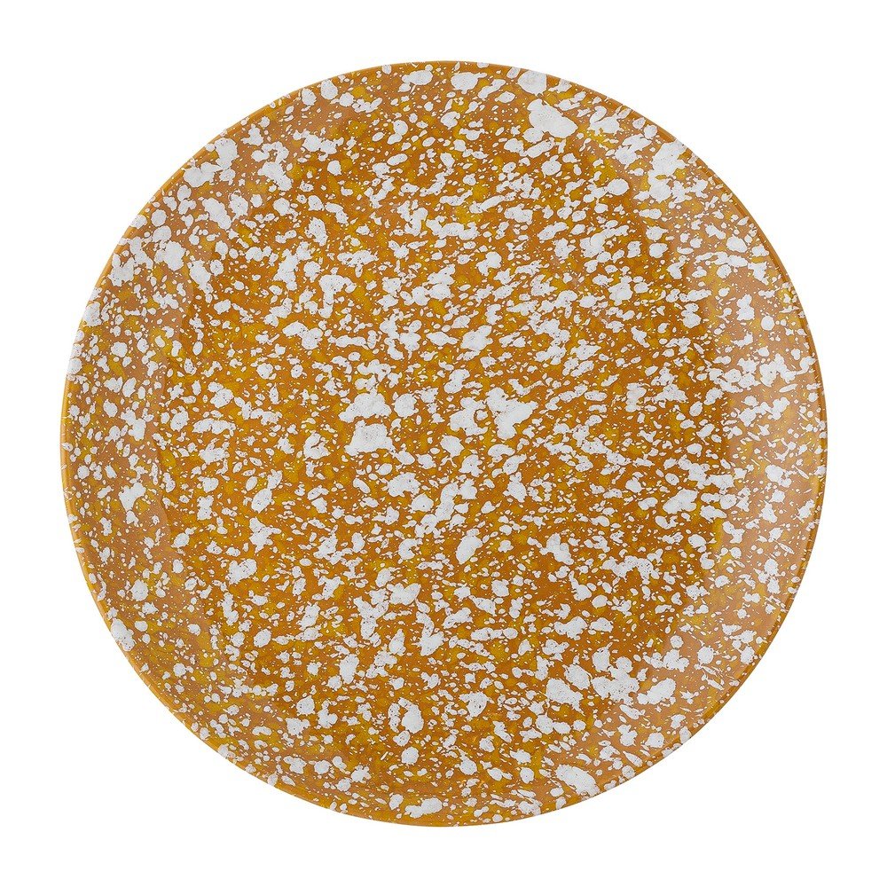 Oranžovo-bílý kameninový dezertní talíř Bloomingville Carmel, ø 21 cm v:1414679